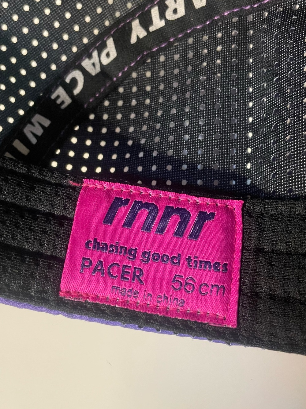 “Party Pace” Rnnr Pacer Hat - Purple and Teal - Picture 8 of 9